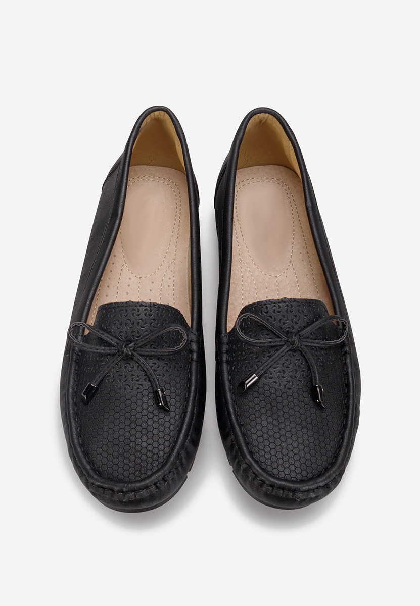 Czarne mokasyny damskie Tarragona