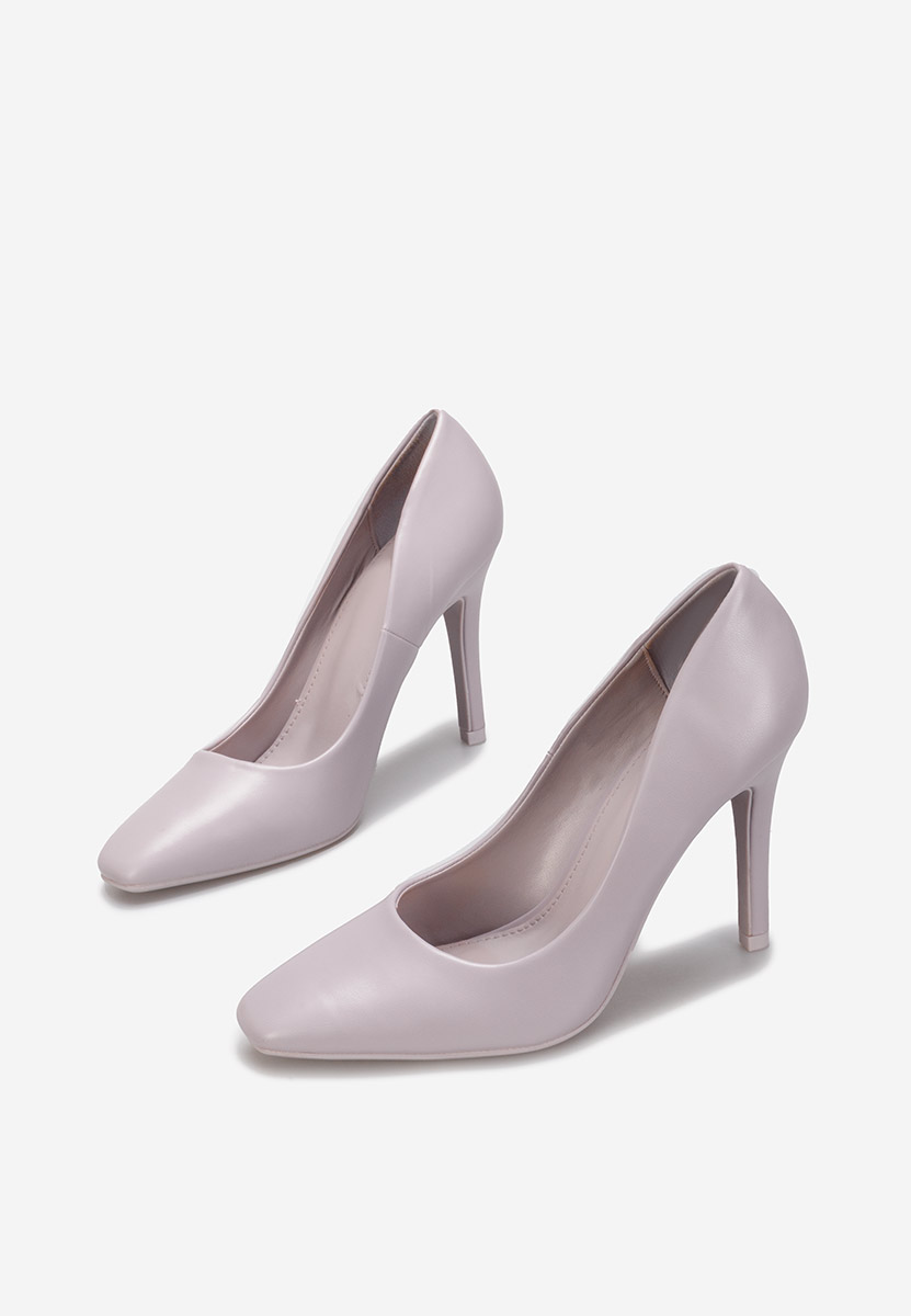 Fioletowe szpilki na obcasie Noli