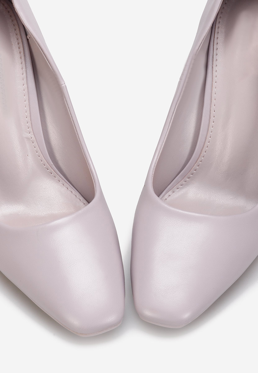 Fioletowe szpilki na obcasie Noli