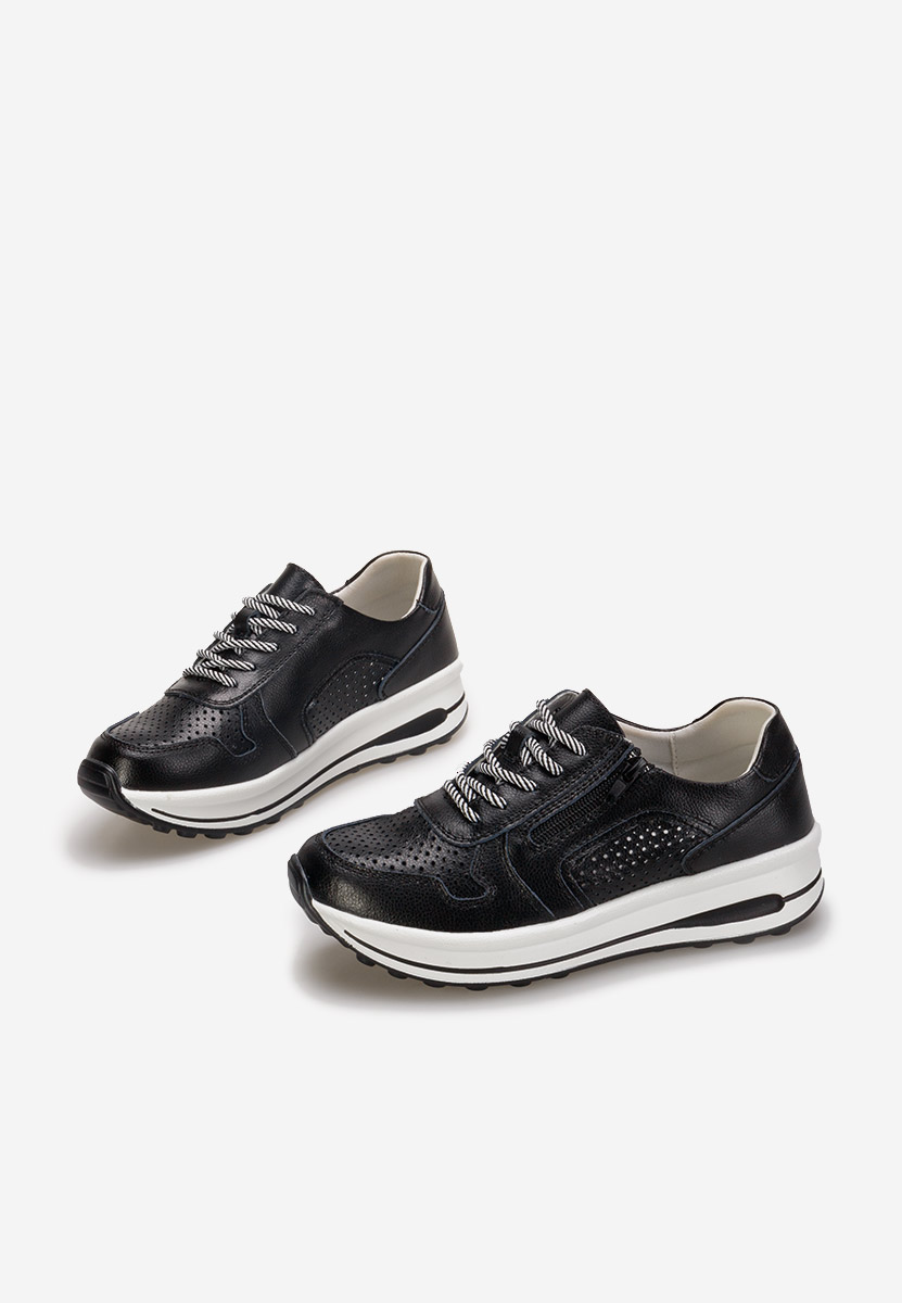 Czarne sneakersy damskie Cidra