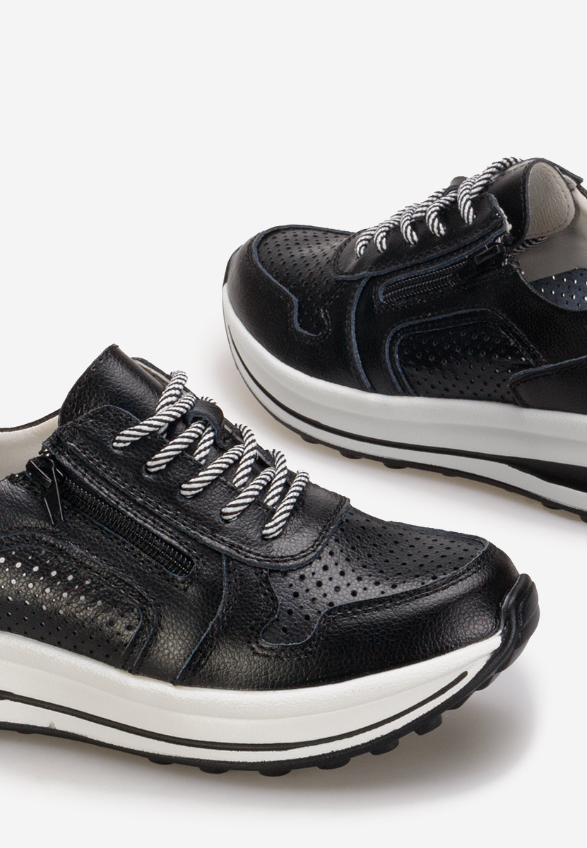 Czarne sneakersy damskie Cidra