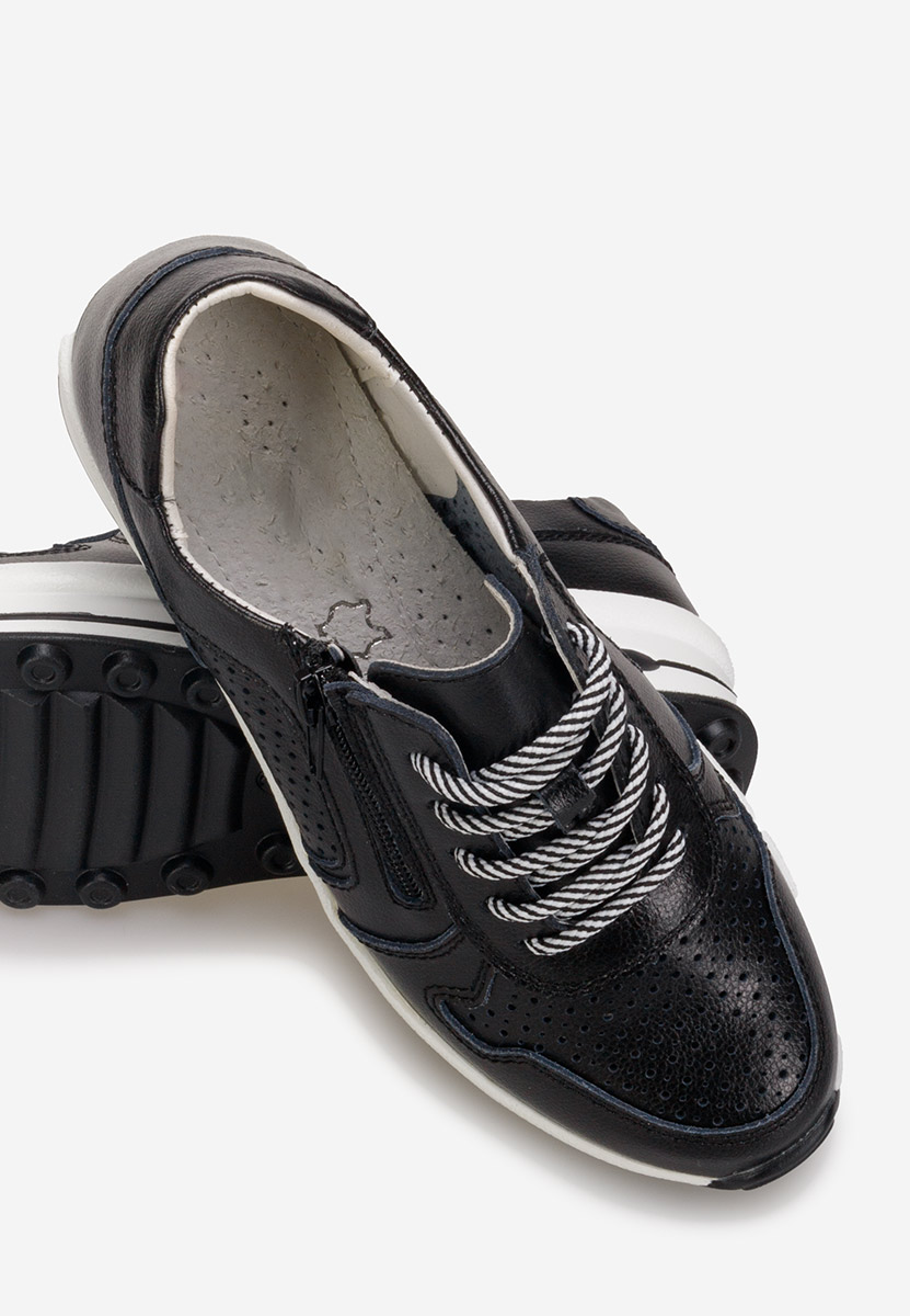 Czarne sneakersy damskie Cidra