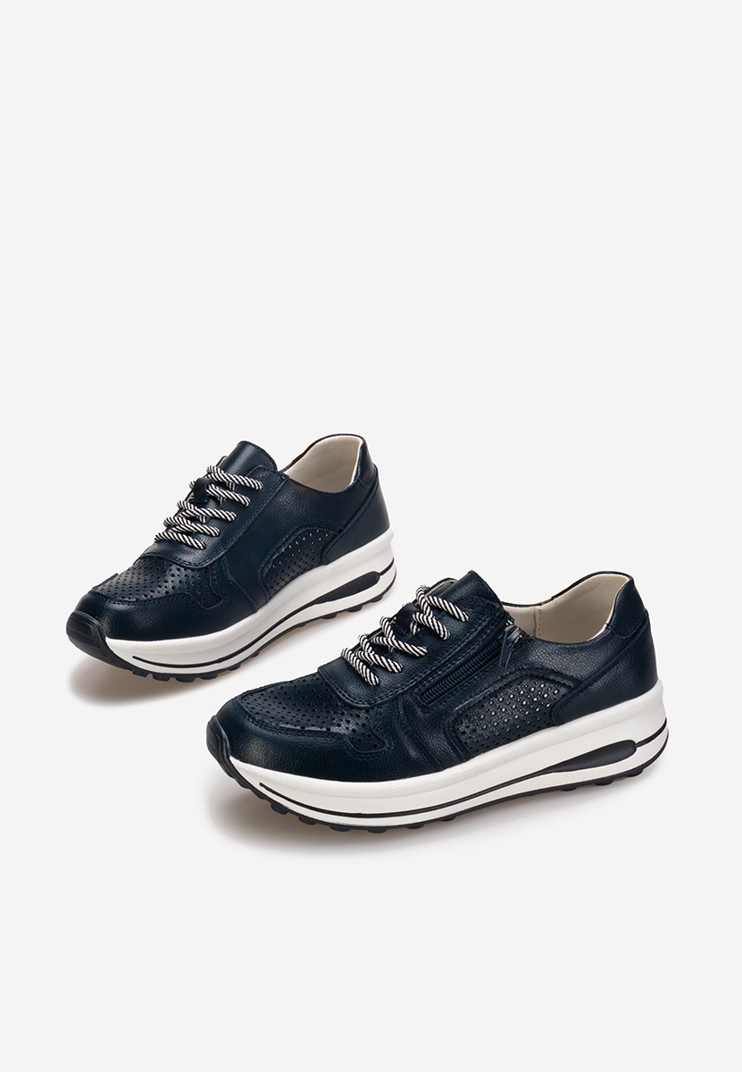 Granatowe sneakersy damskie Cidra
