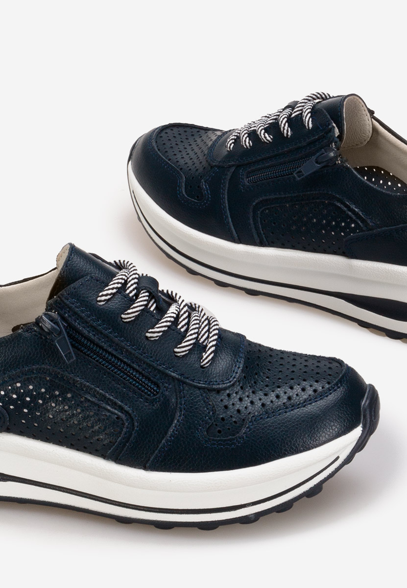 Granatowe sneakersy damskie Cidra