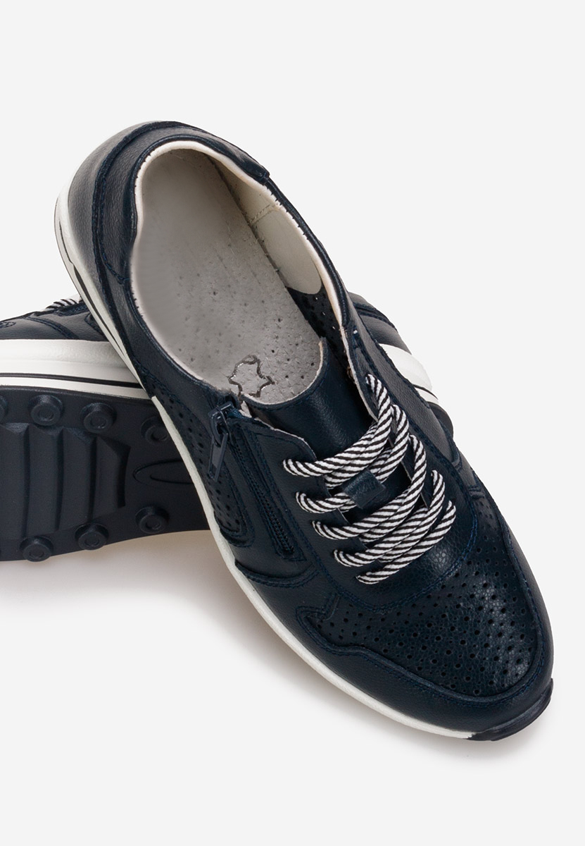 Granatowe sneakersy damskie Cidra