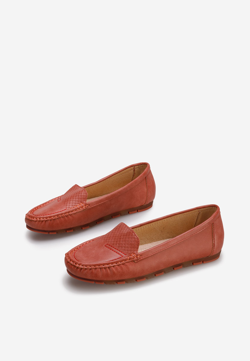 Czerwone mokasyny damskie Eunika