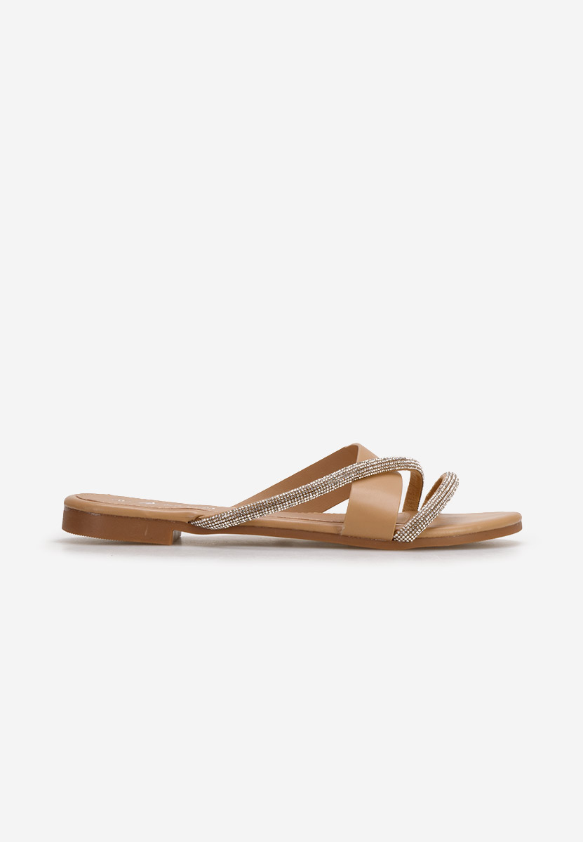 Khaki klapki damskie Ipeira