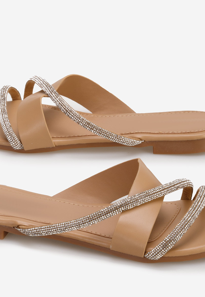 Khaki klapki damskie Ipeira