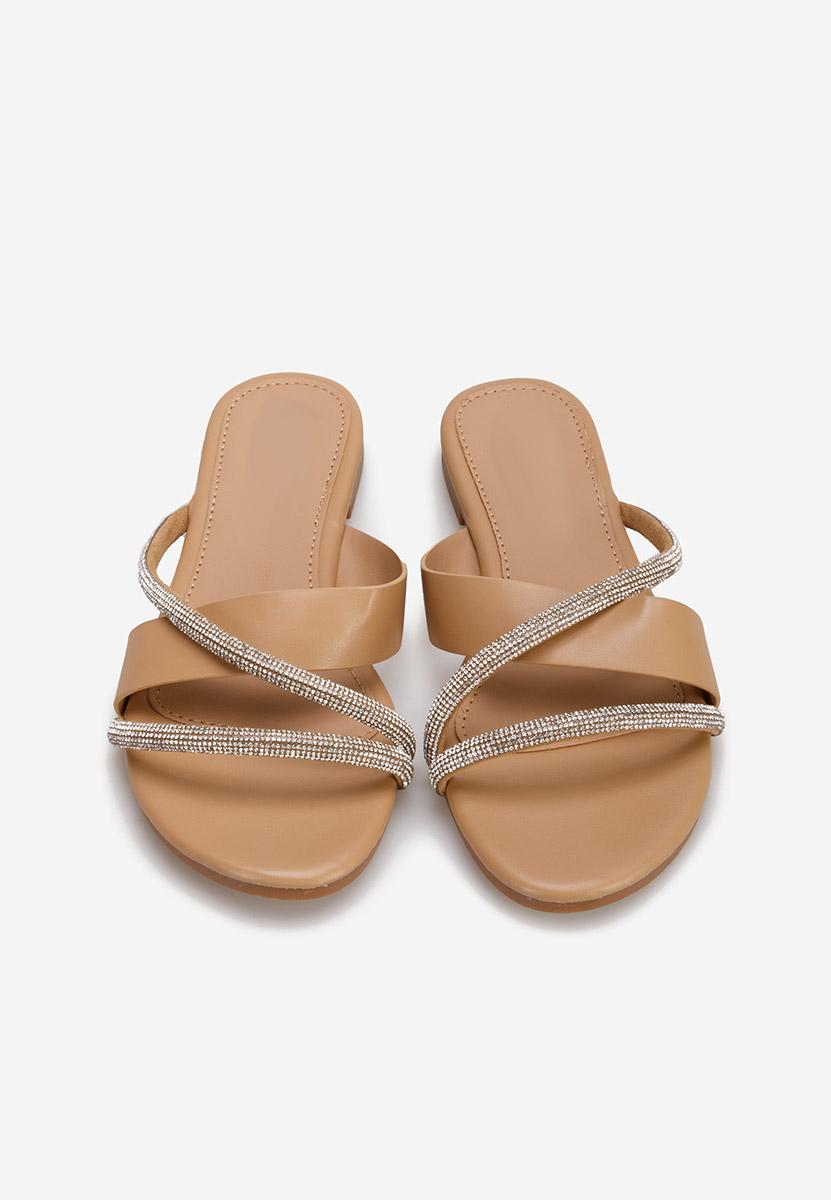 Khaki klapki damskie Ipeira