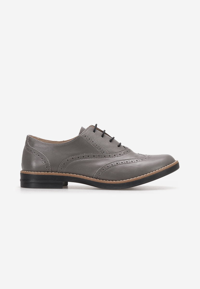 Szare brogues damskie Emily