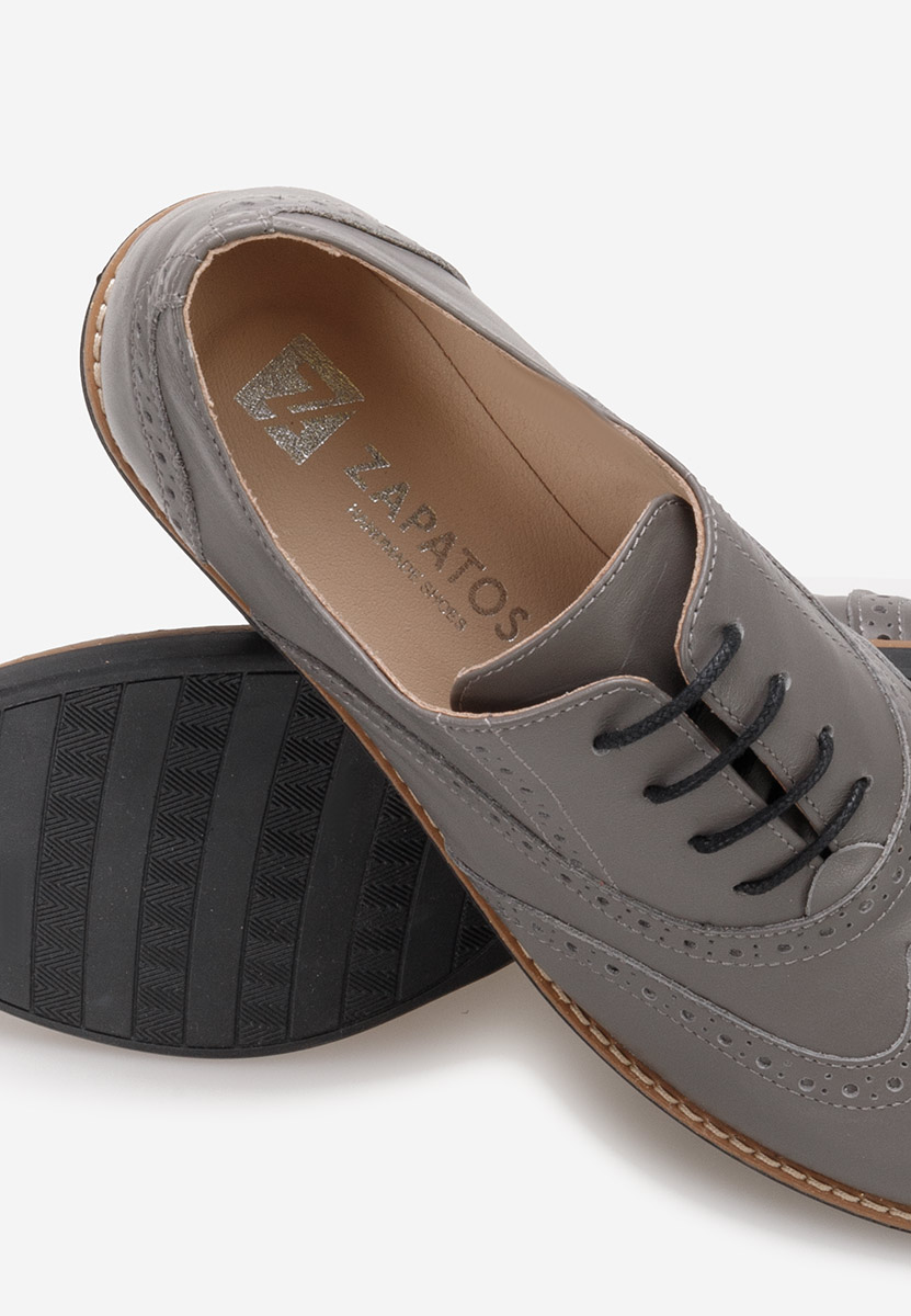 Szare brogues damskie Emily