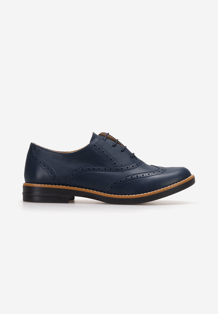 Granatowe brogues damskie Emily