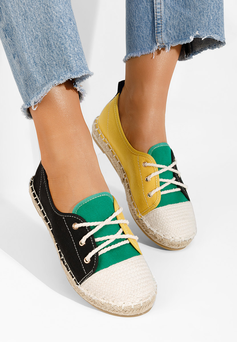 Czarne espadryle damskie Doria