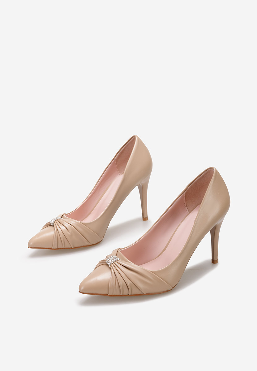 Khaki szpilki Alisavea