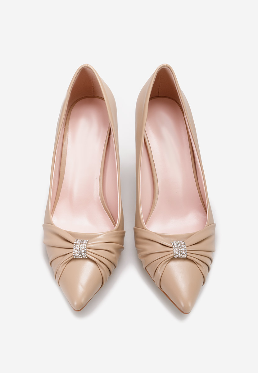 Khaki szpilki Alisavea