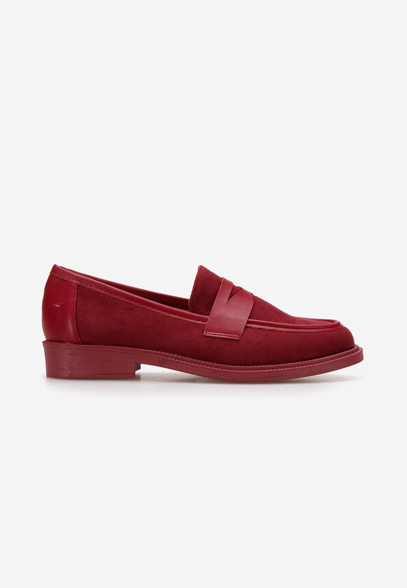 Bordowe loafer damskie Canberra