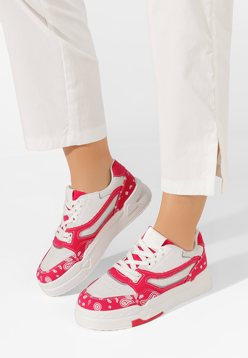 Fuksjowe sneakersy damskie Seletia