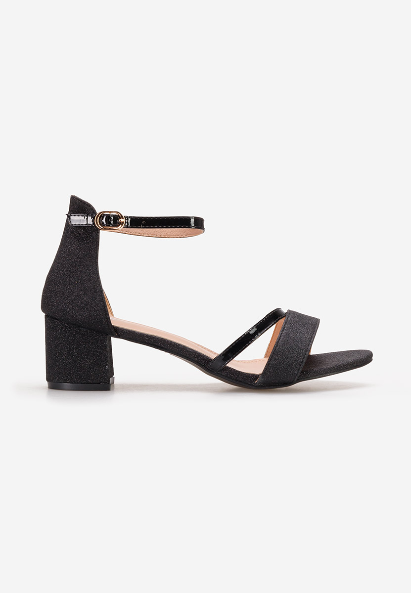 Czarne eleganckie sandały Malena V5