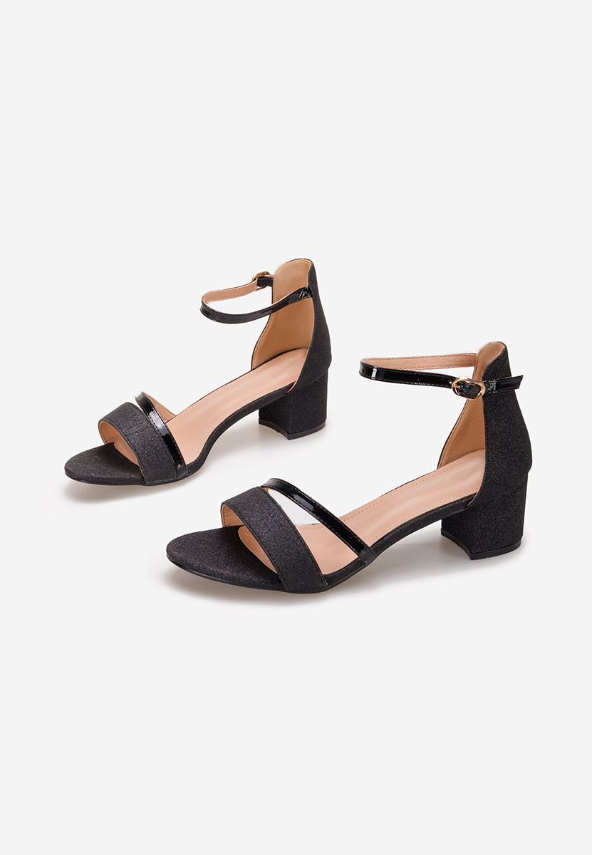 Czarne eleganckie sandały Malena V5
