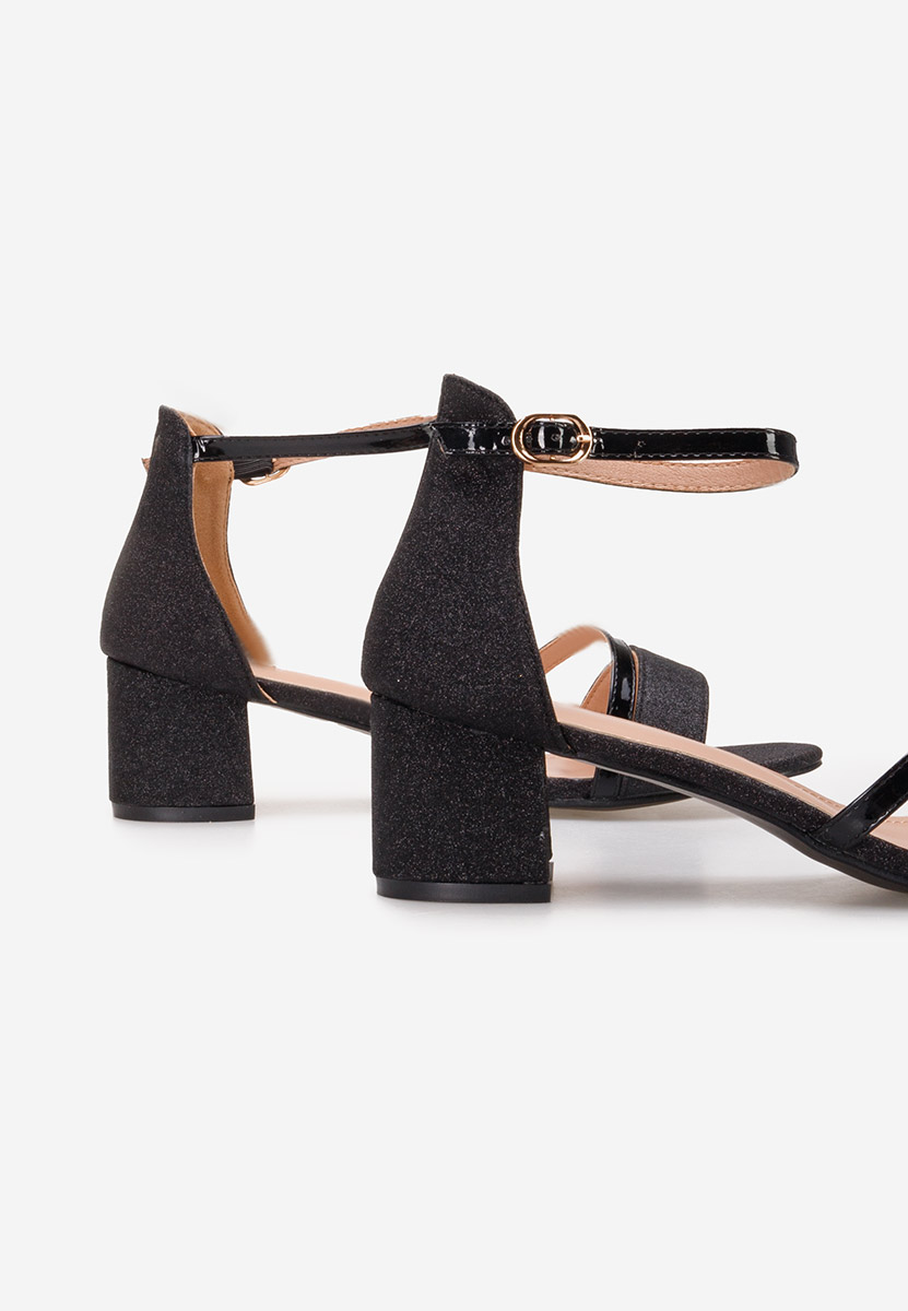Czarne eleganckie sandały Malena V5