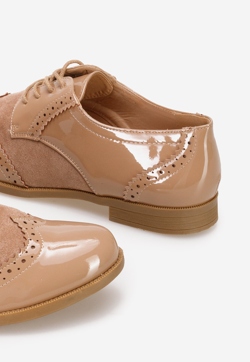 Khaki oxfordy damskie Bakera