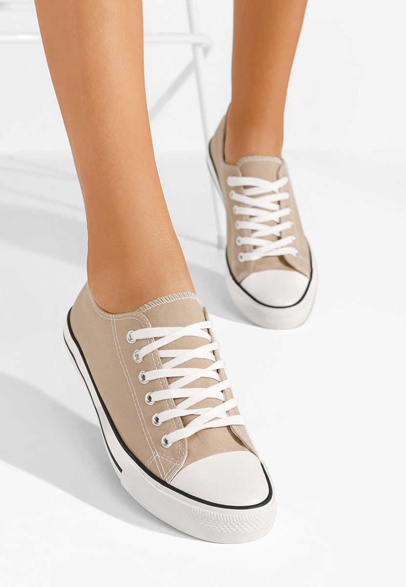 Khaki trampki damskie Saveria