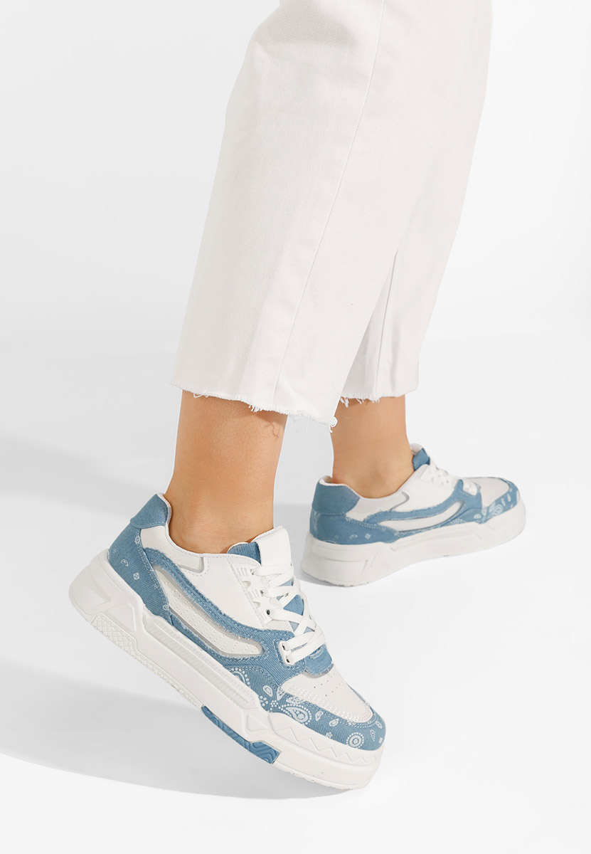 Niebieski sneakersy damskie Seletia