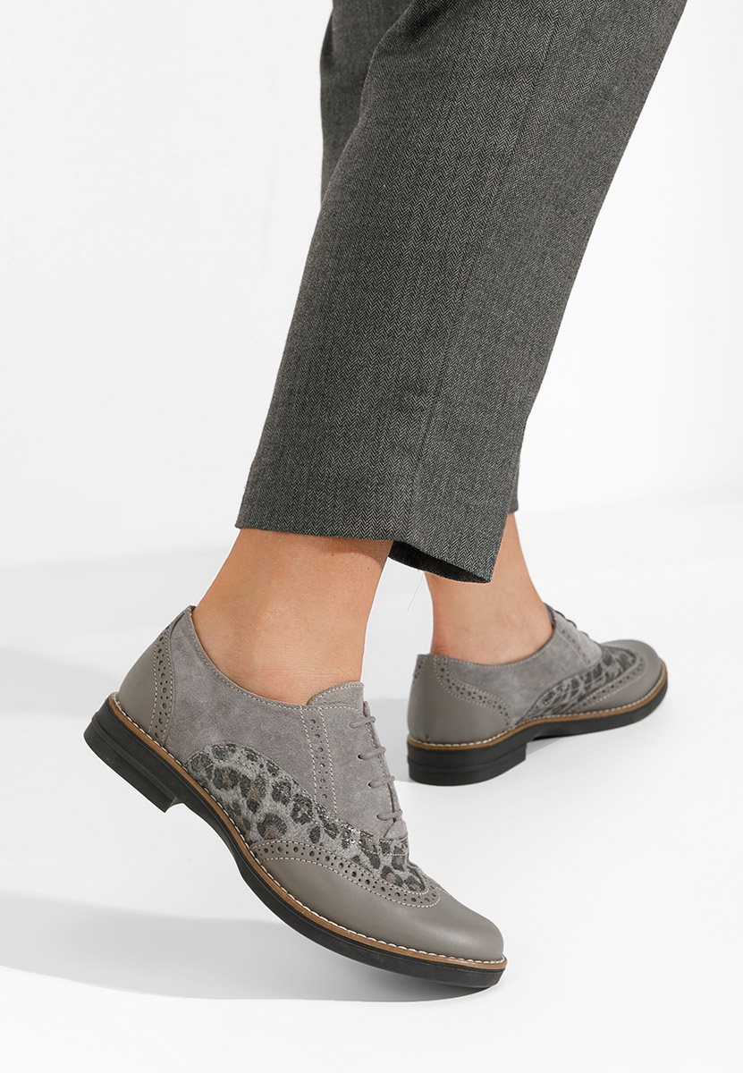 Szare brogues damskie Emily V2