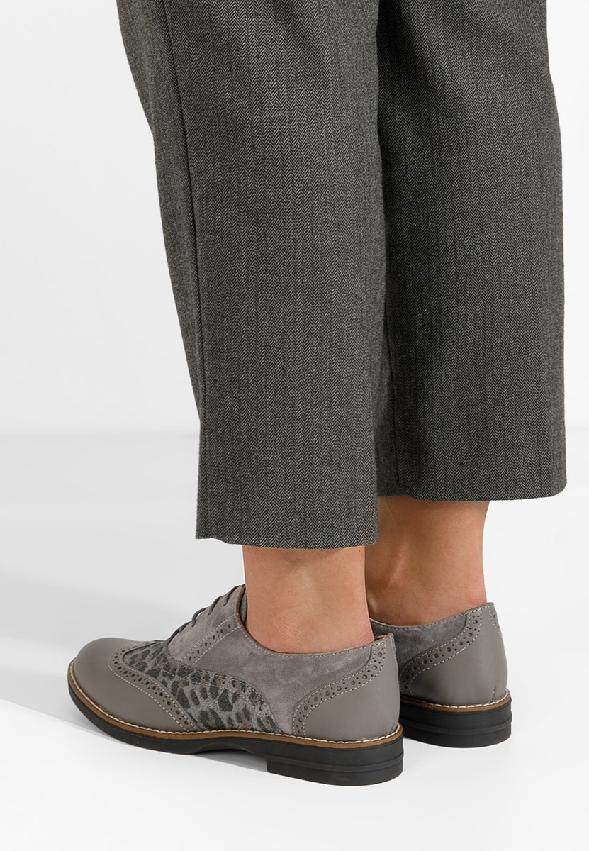 Szare brogues damskie Emily V2