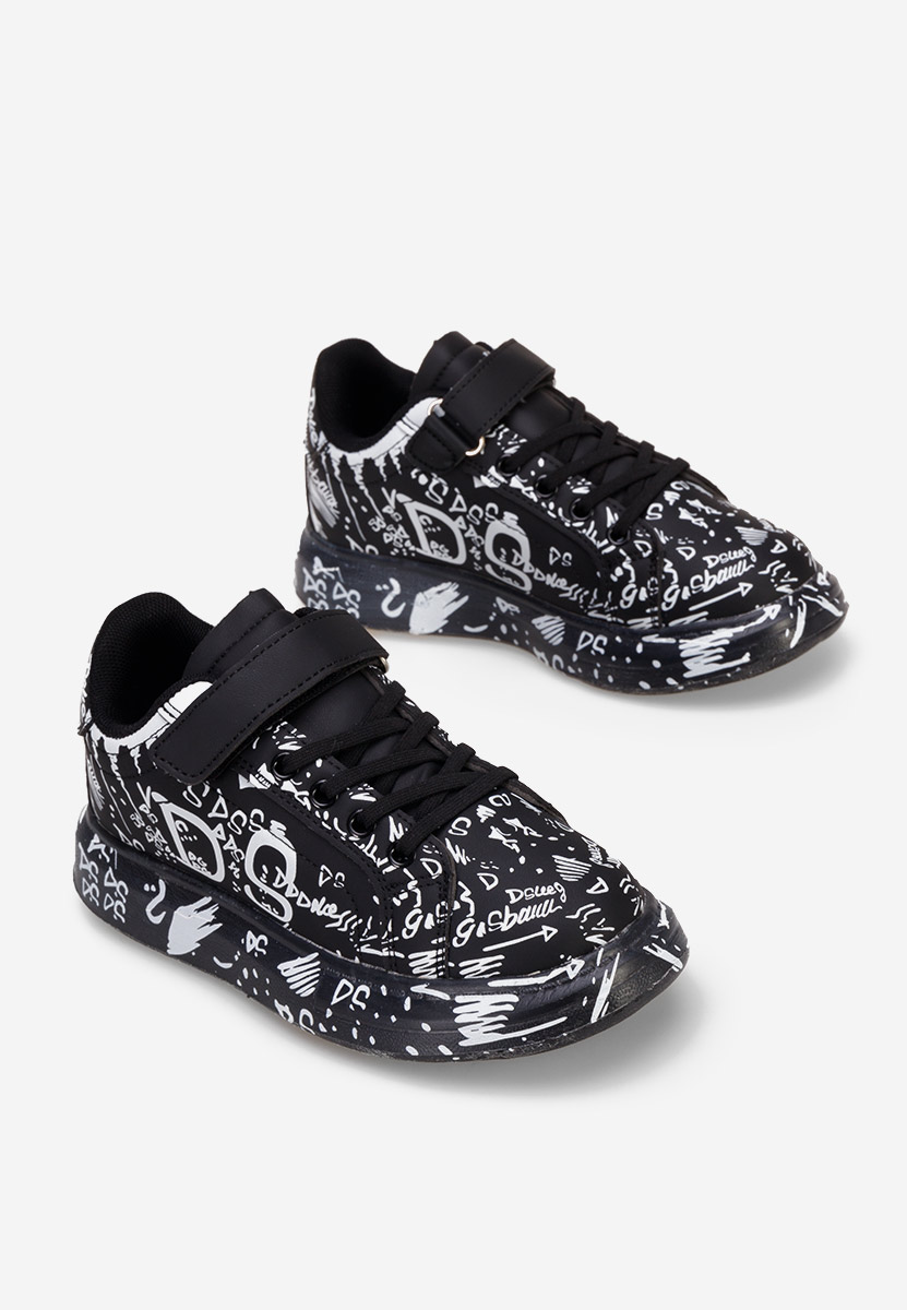 Czarne sneakersy dla dzieci Enno
