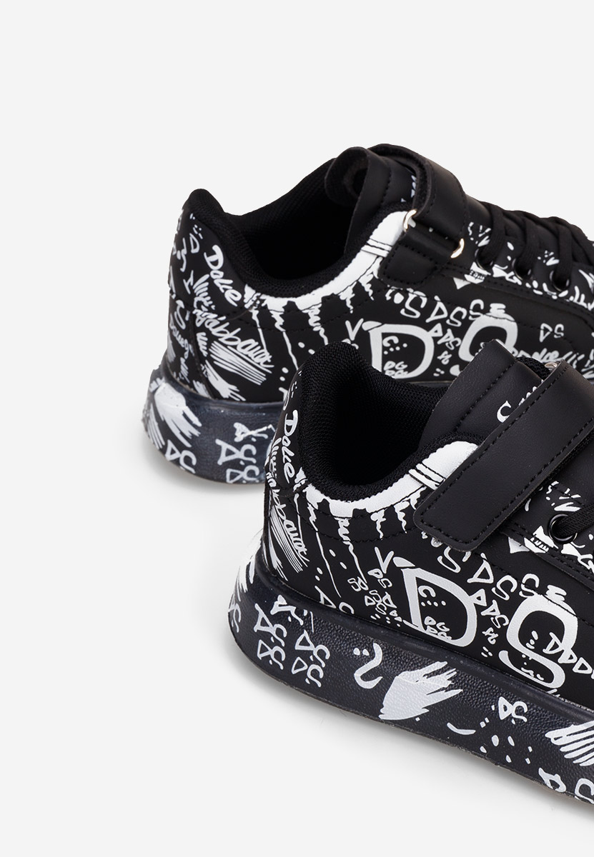 Czarne sneakersy dla dzieci Enno