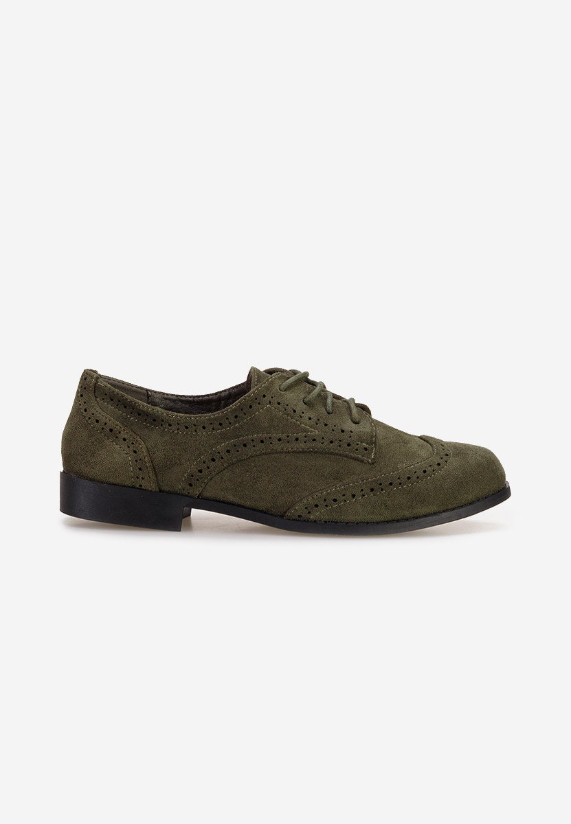 Zielone brogues damskie Rumelia