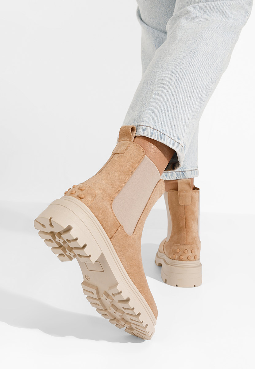 Khaki botki chelsea Sallia