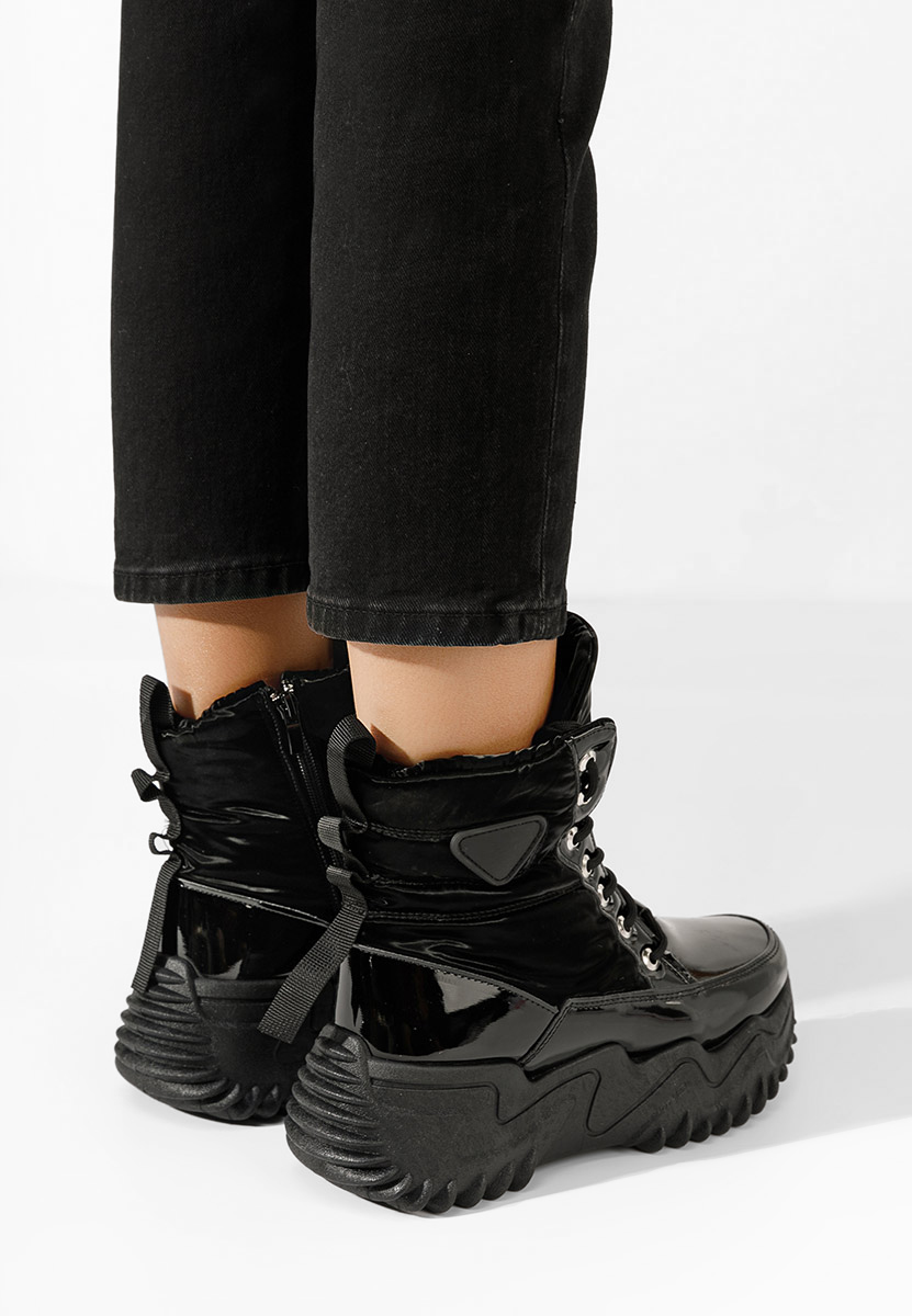 Czarne sneakersy na platformie Nalonia Czarne sneakersy na platformie Nalonia