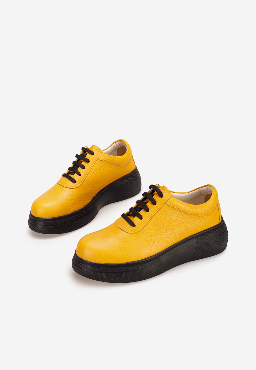 Żółte półbuty na platformie Dalisa Żółte półbuty na platformie Dalisa