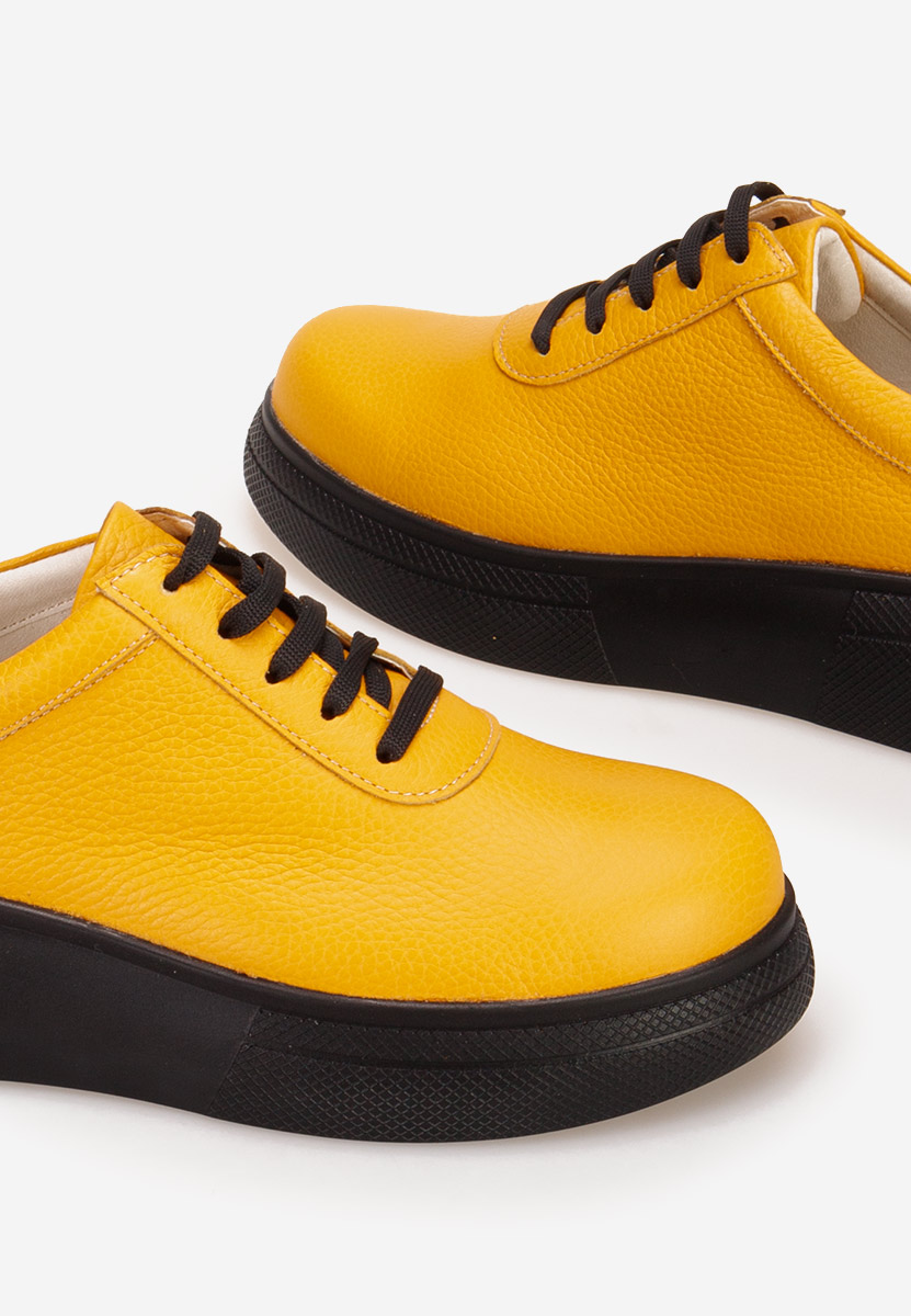 Żółte półbuty na platformie Dalisa Żółte półbuty na platformie Dalisa