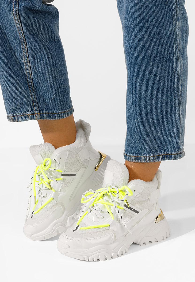 Białe sneakersy damskie Thermia V3