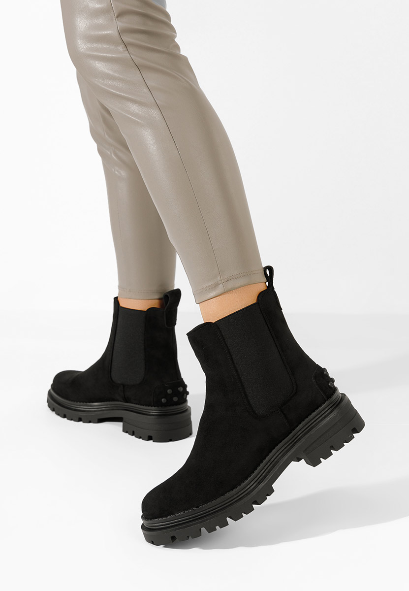 Czarne botki chelsea Sallia