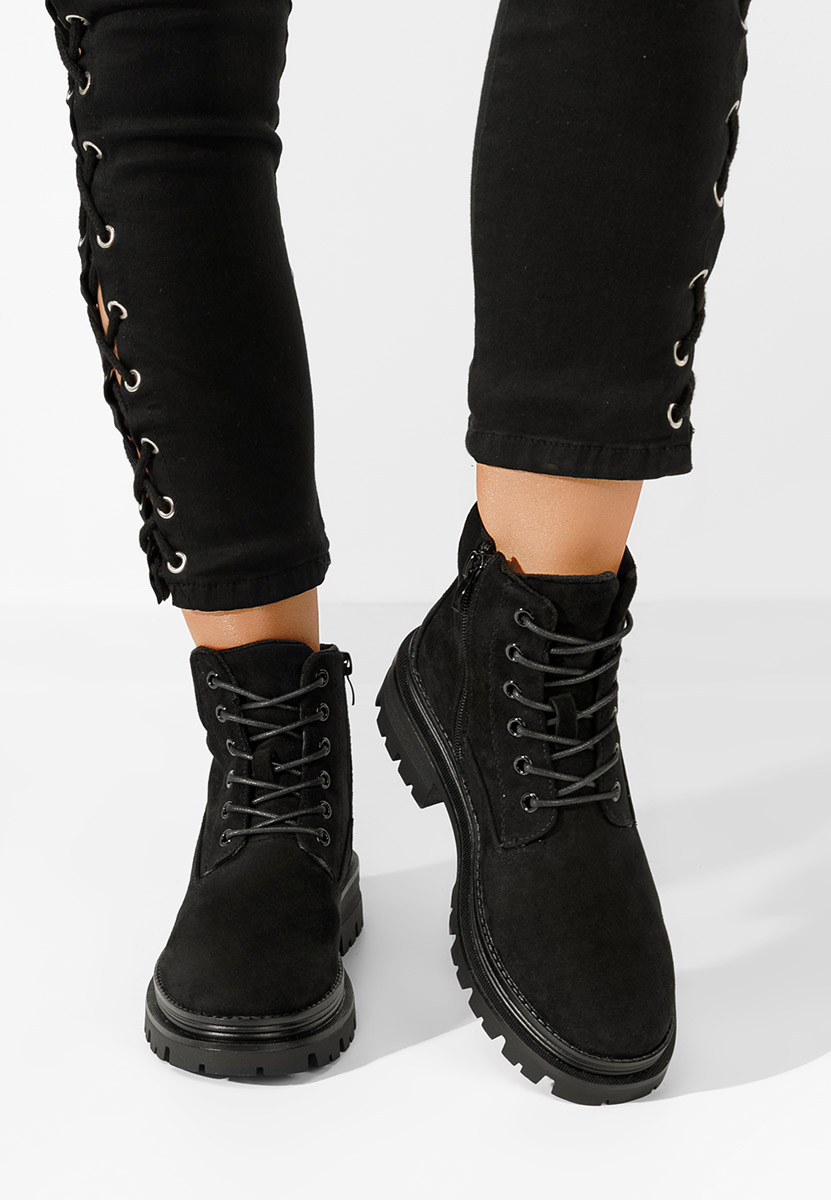 Czarne trapery damskie Sedria