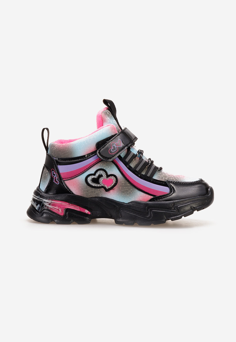 Czarne sneakersy dziewczęce Starfall