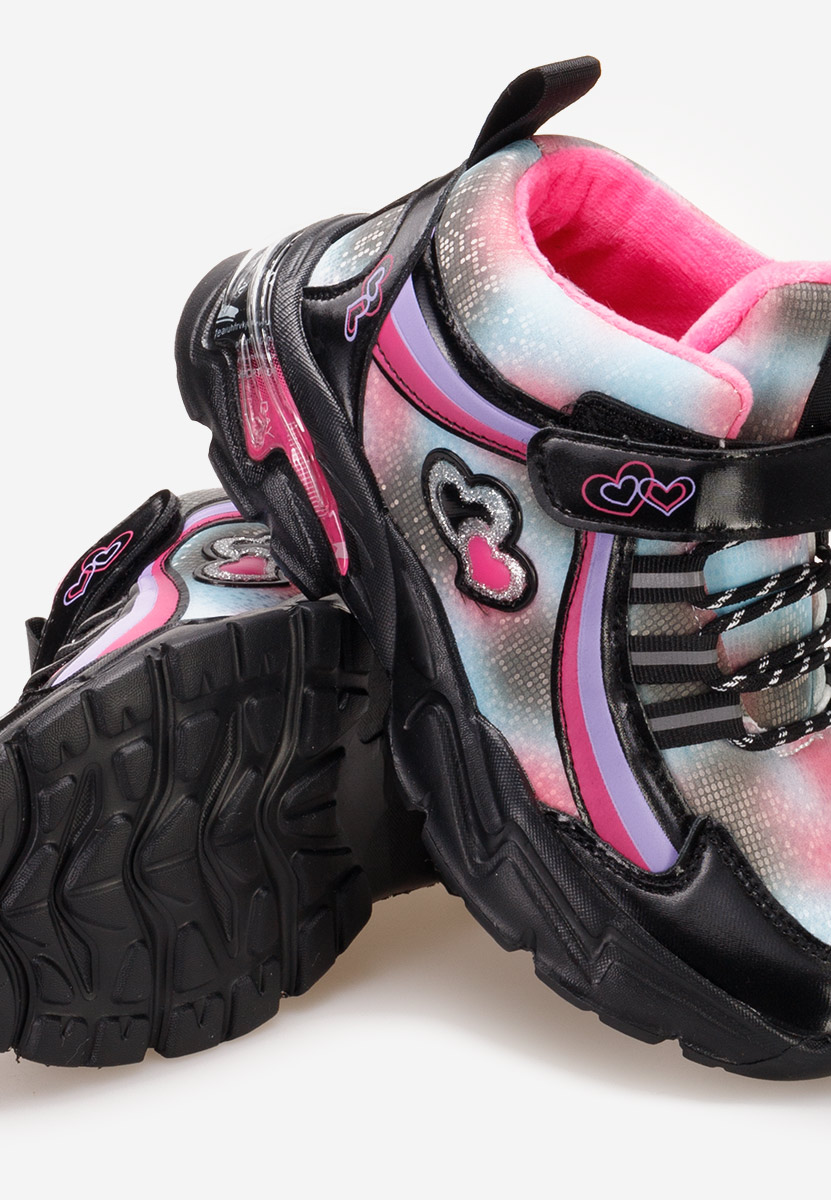 Czarne sneakersy dziewczęce Starfall