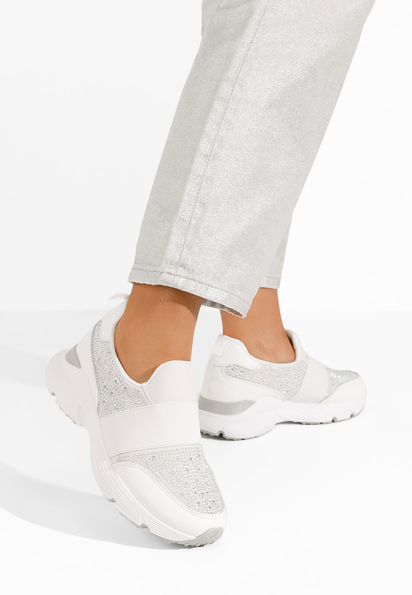 Białe sneakersy damskie Zaliana