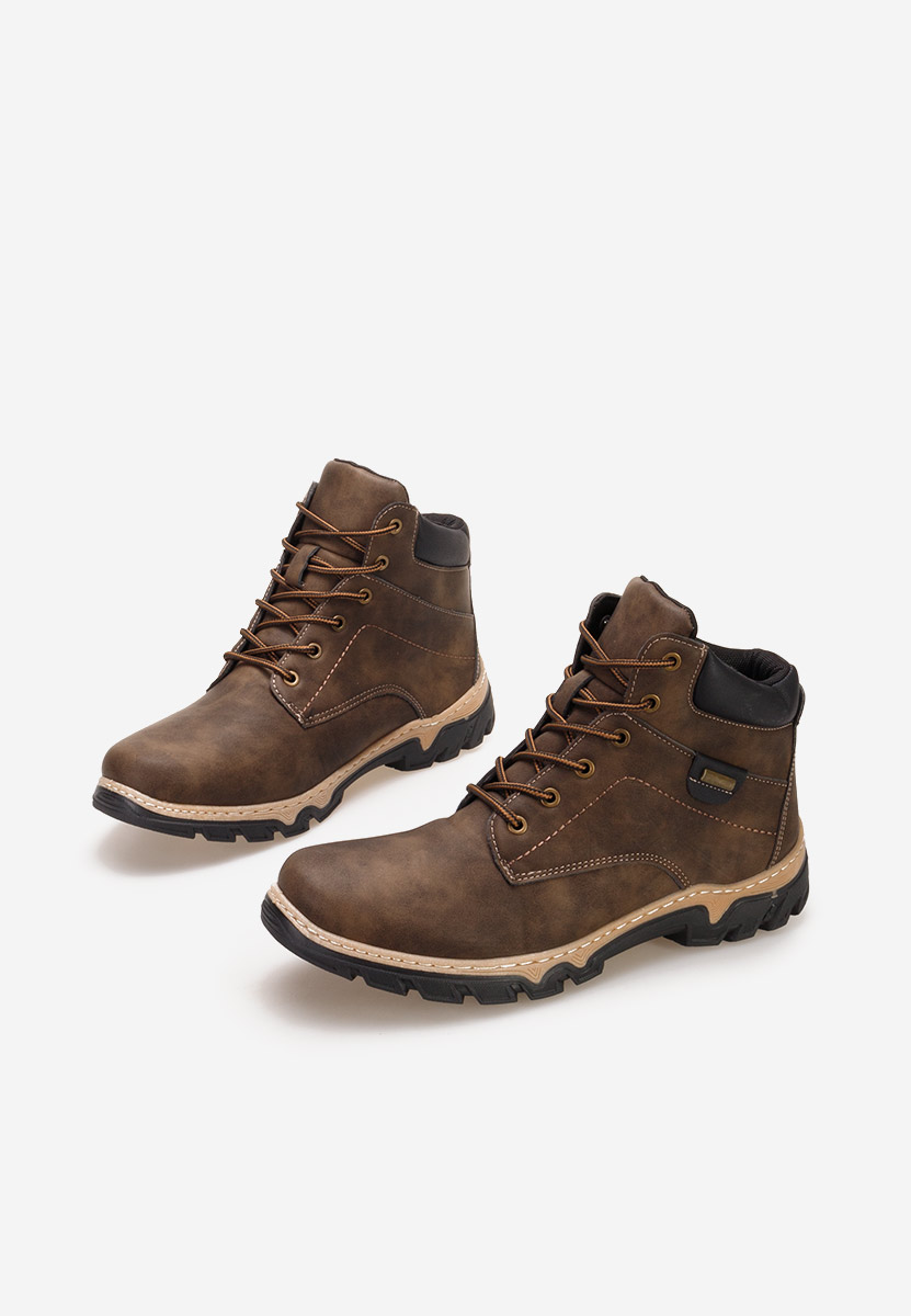 Brązowe botki męskie Regan