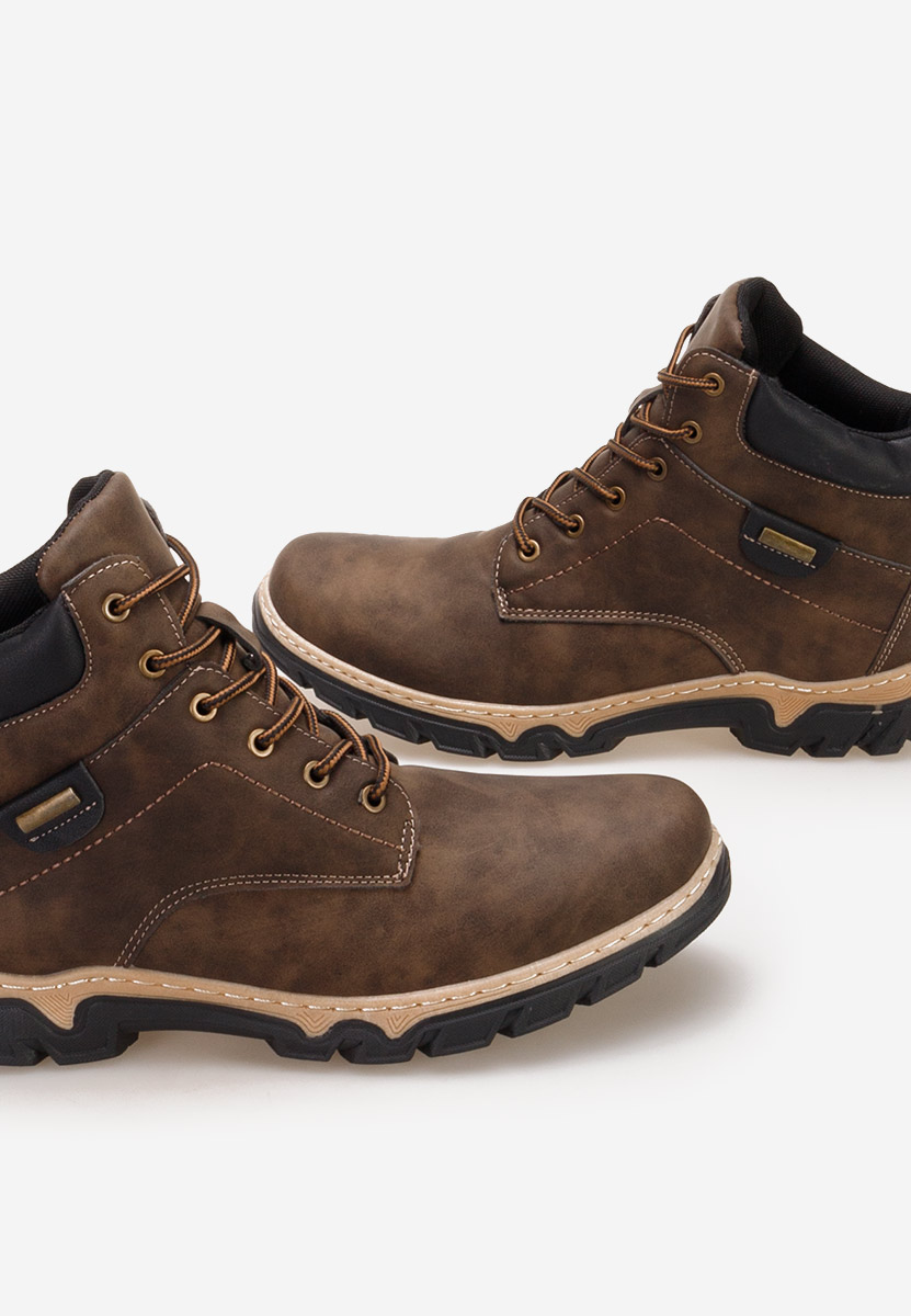 Brązowe botki męskie Regan