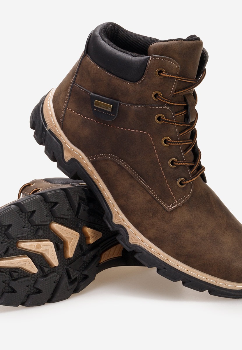 Brązowe botki męskie Regan