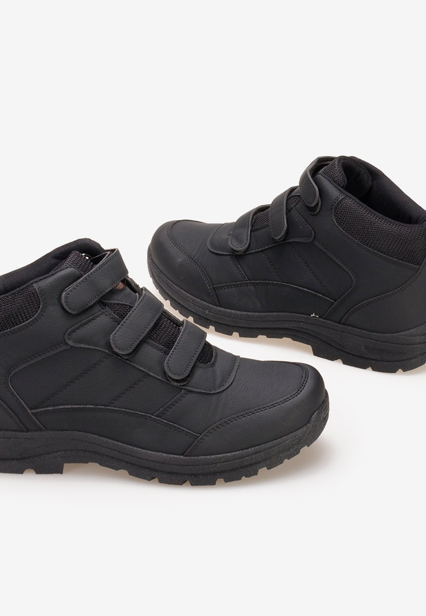 Czarne botki męskie Tiordan