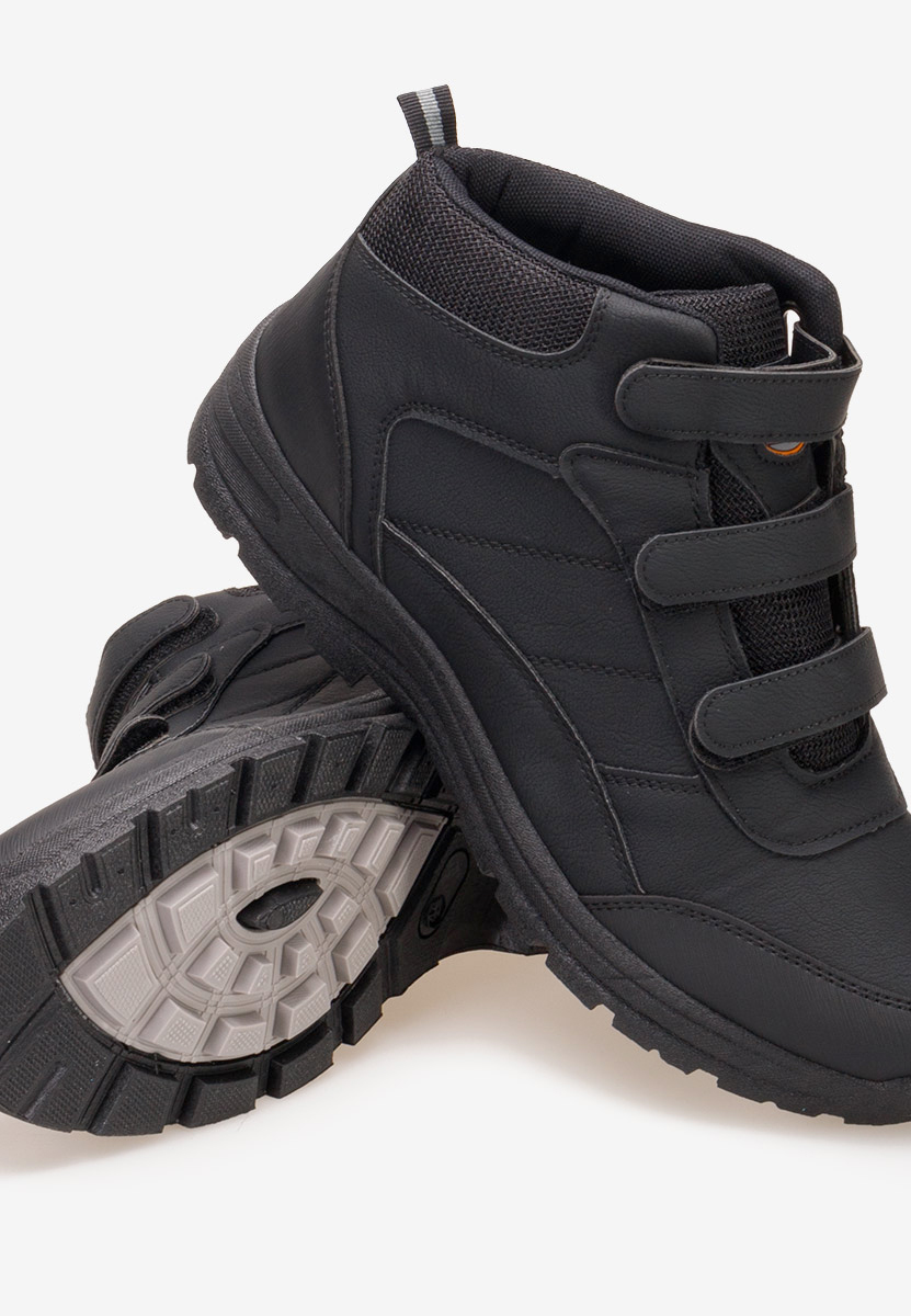 Czarne botki męskie Tiordan