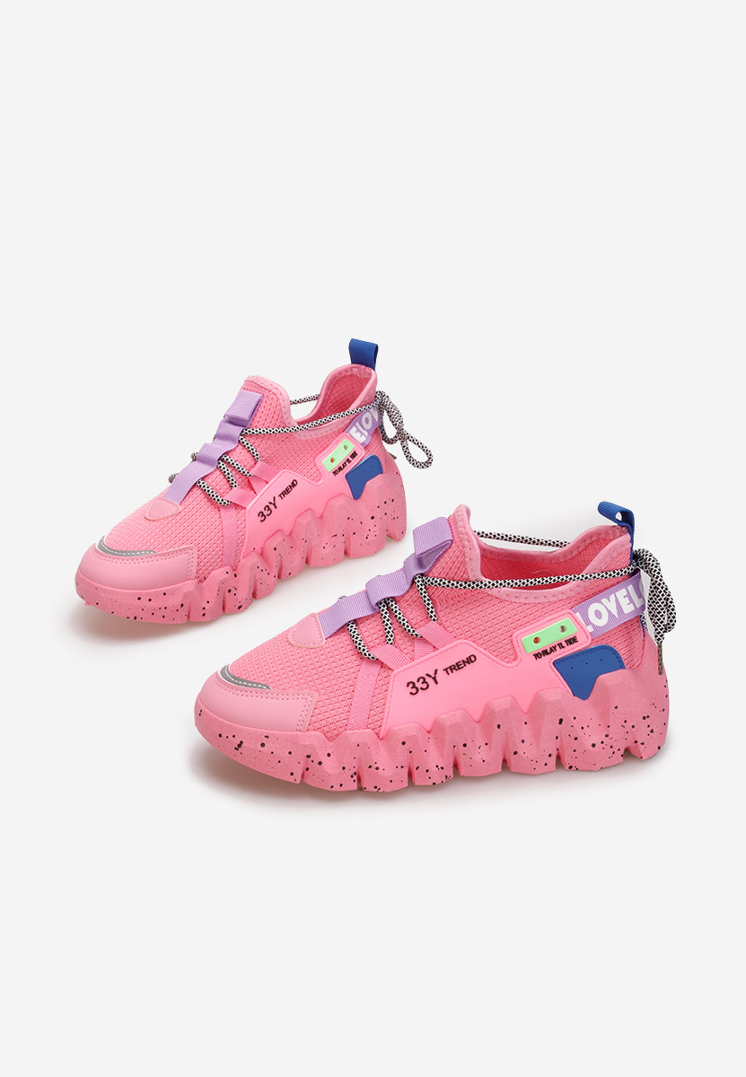 Fuksjowe sneakersy damskie Caledonia