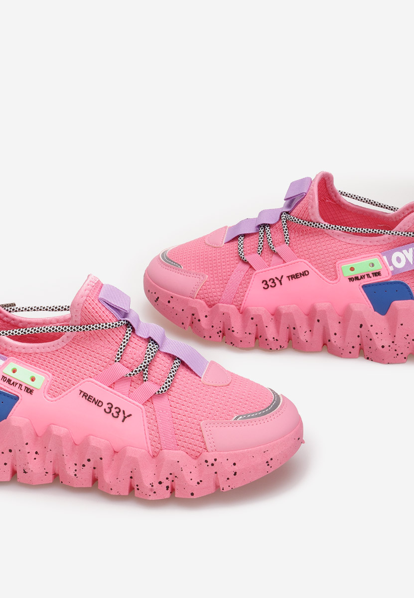 Fuksjowe sneakersy damskie Caledonia