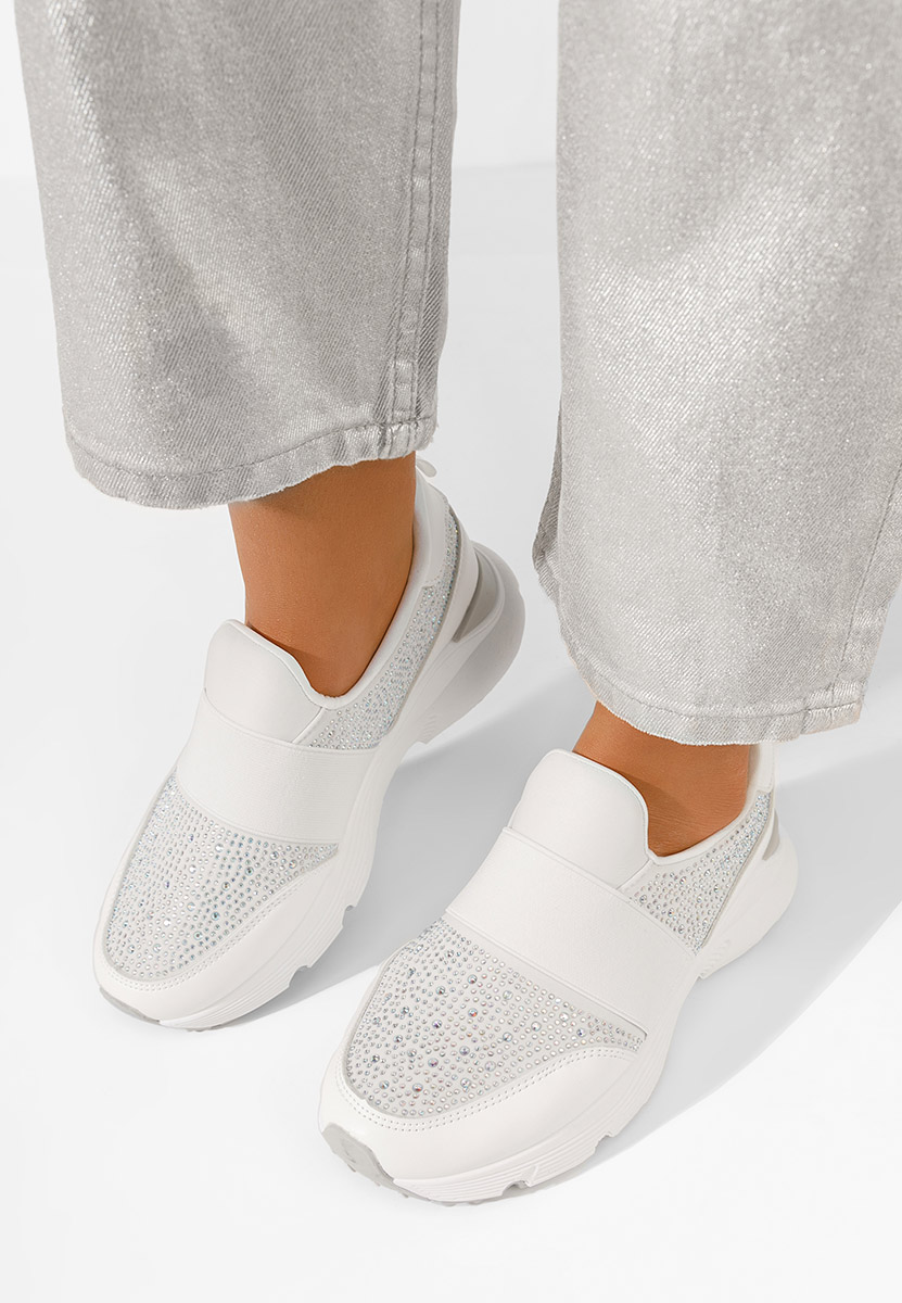 Białe sneakersy damskie Zaliana